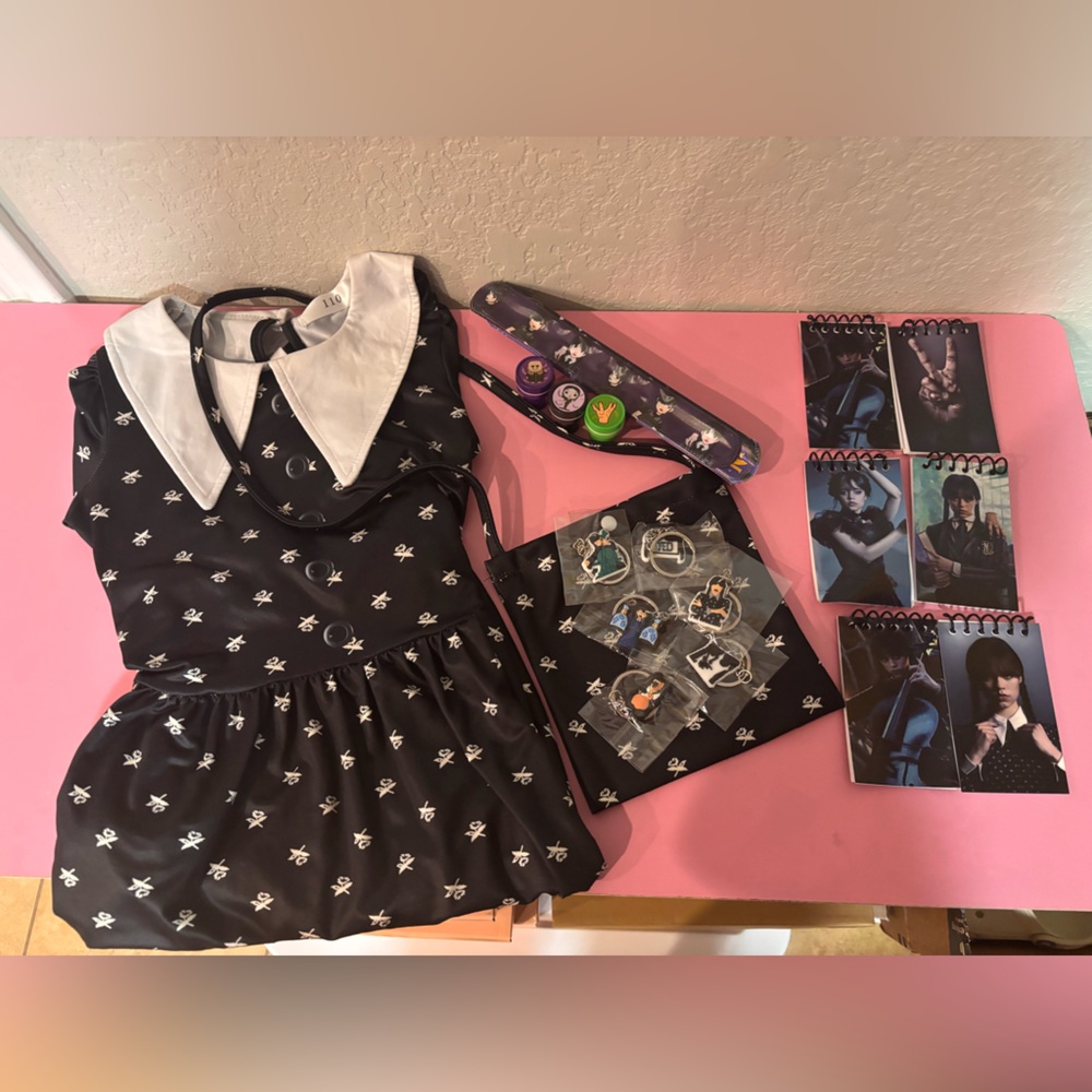 Wednesday Addams Costume + Gift Bag Swag